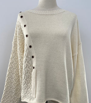 Side Button Sweater