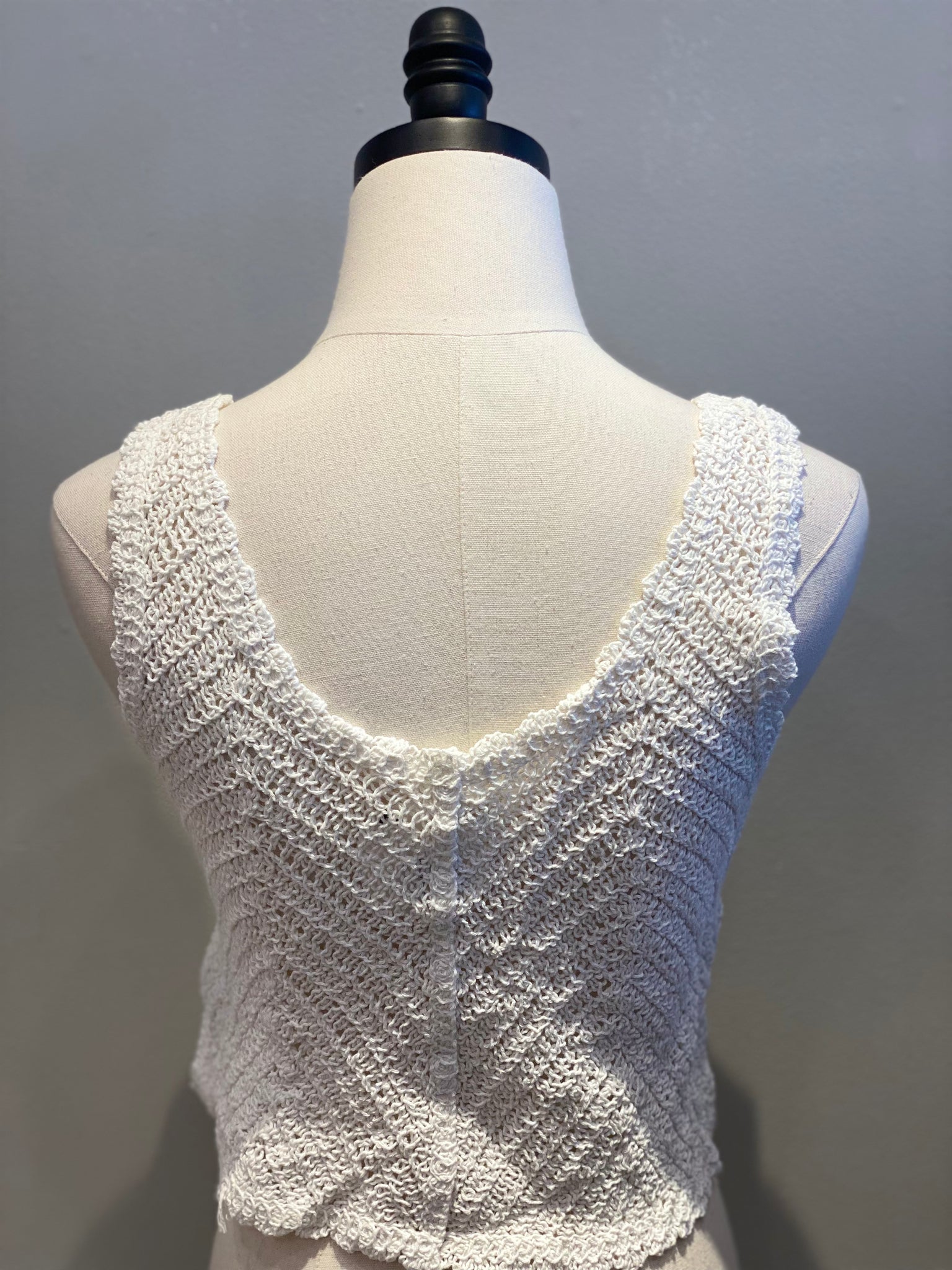 Crochet Sleeveless Cropped Top