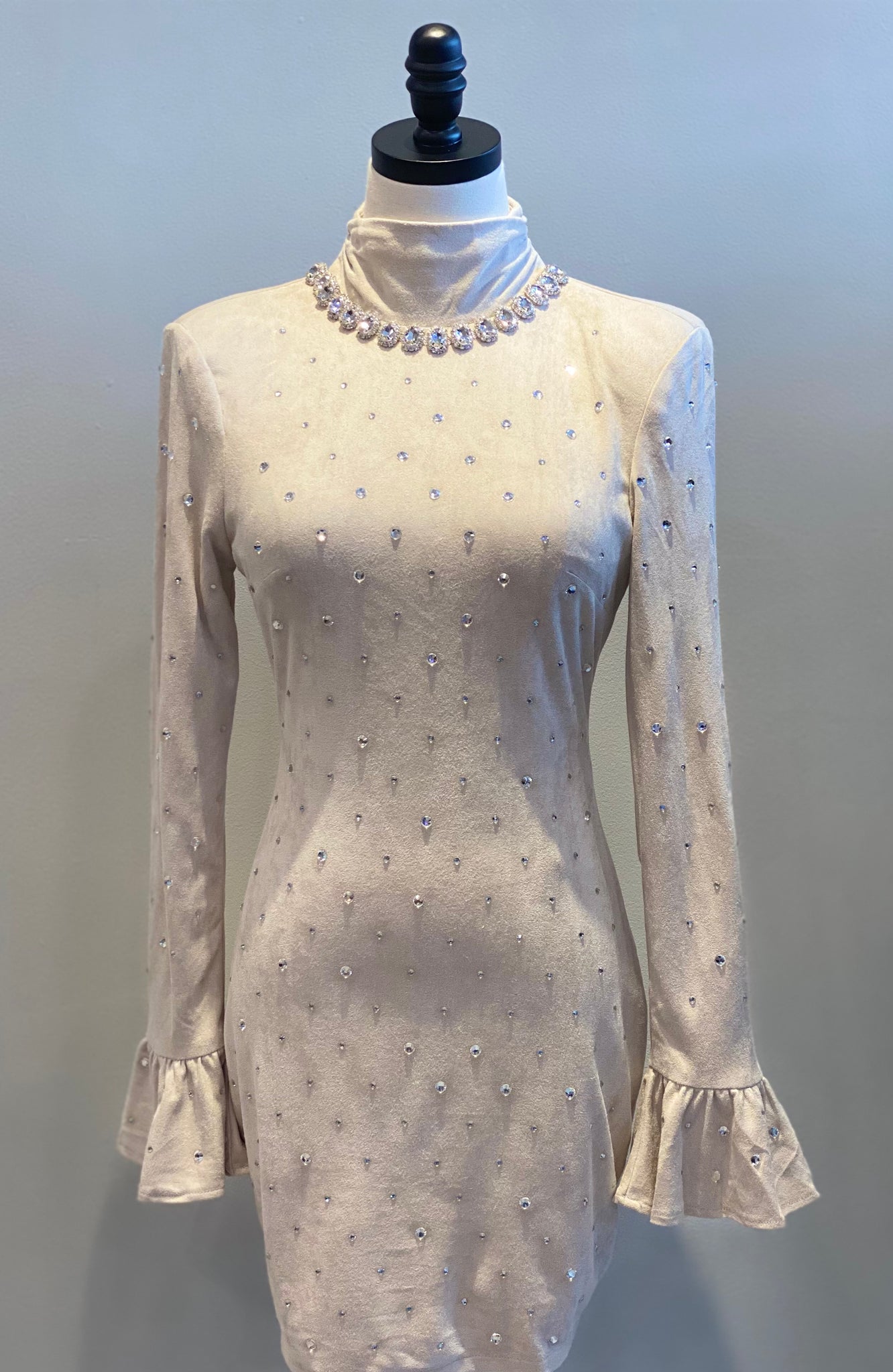 Rhinestone Detailed Dress