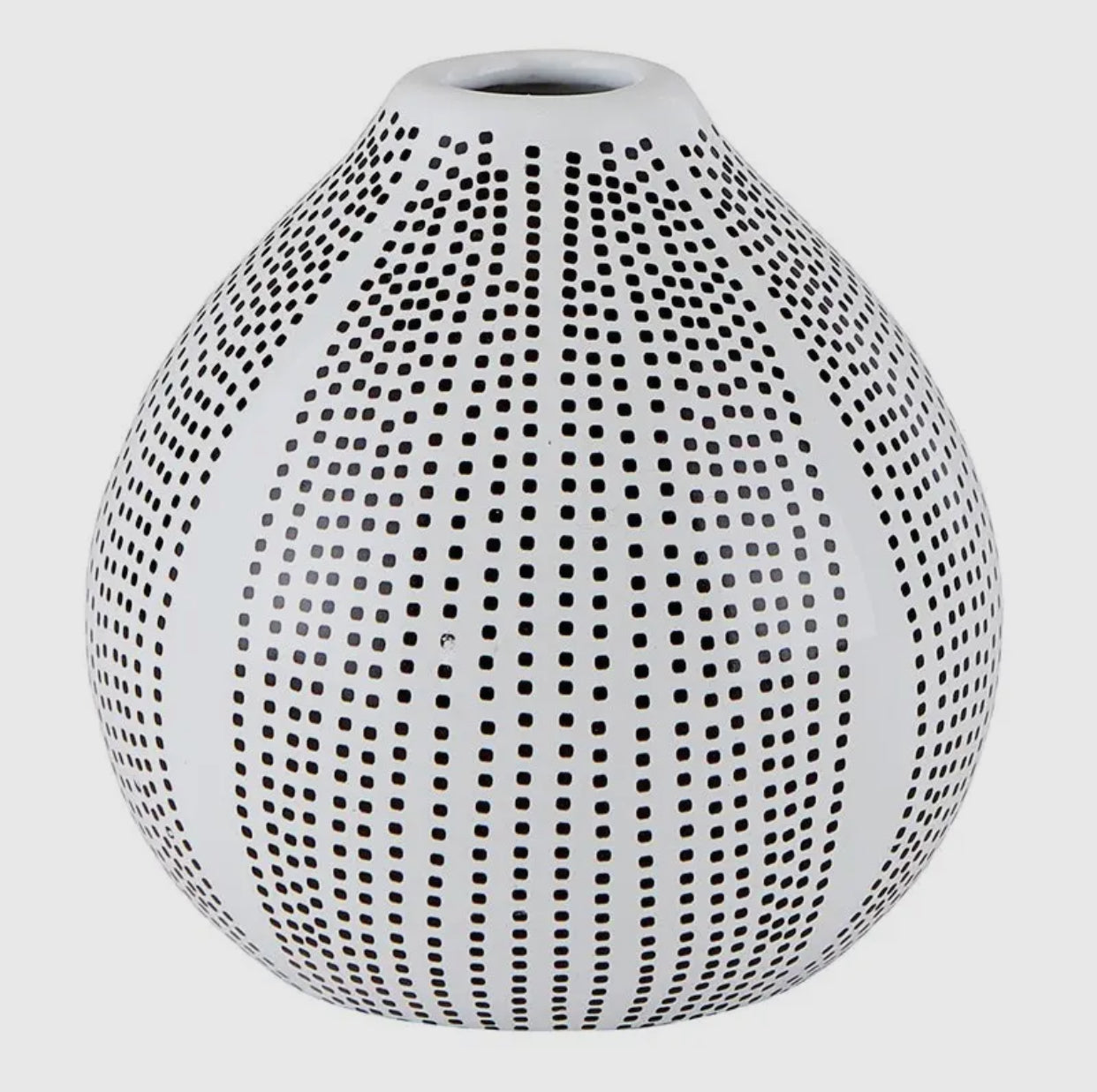 Small Dotted Pattern Bud Vase