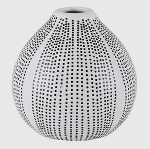 Small Dotted Pattern Bud Vase