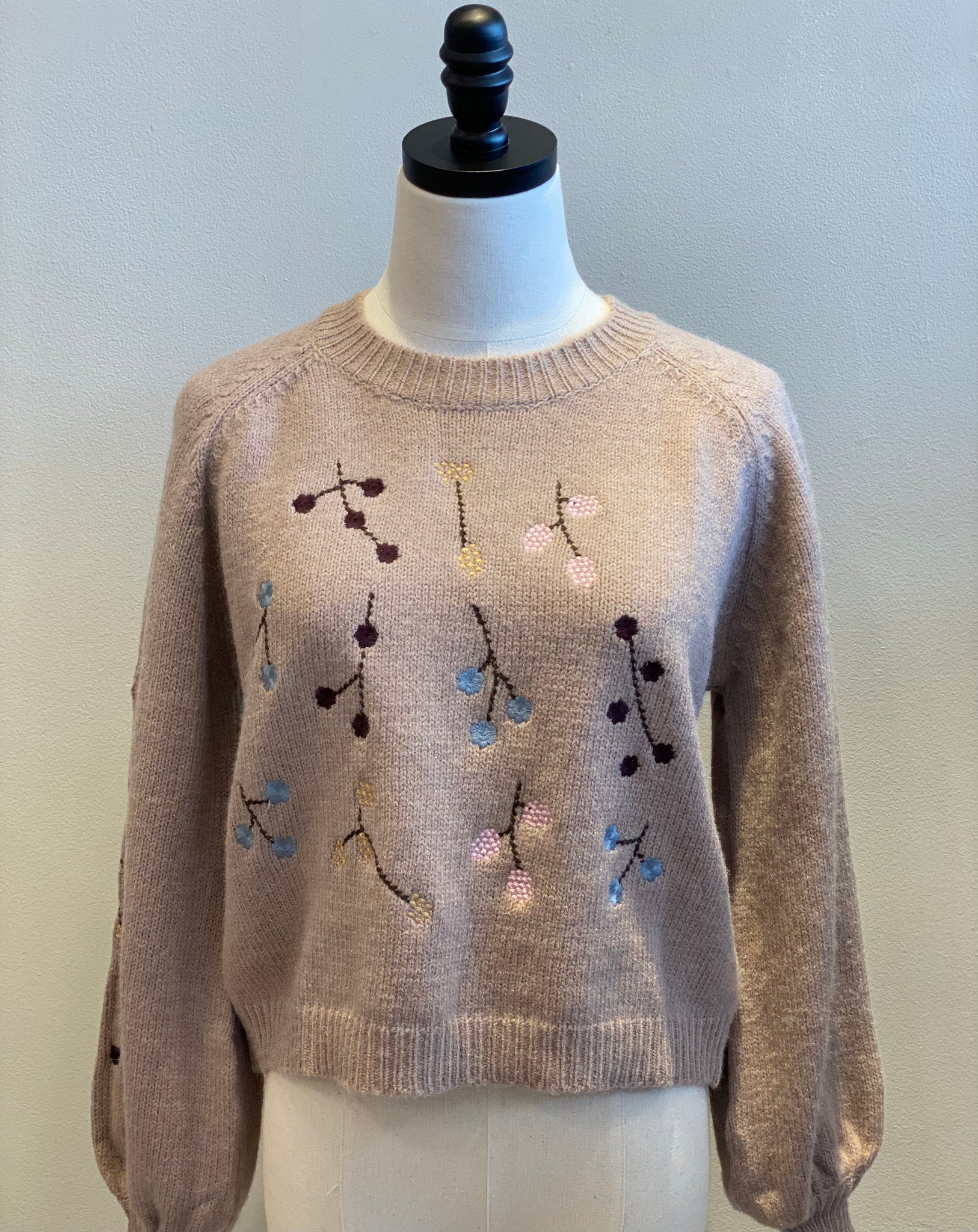 Tiny Flower Field Sweater