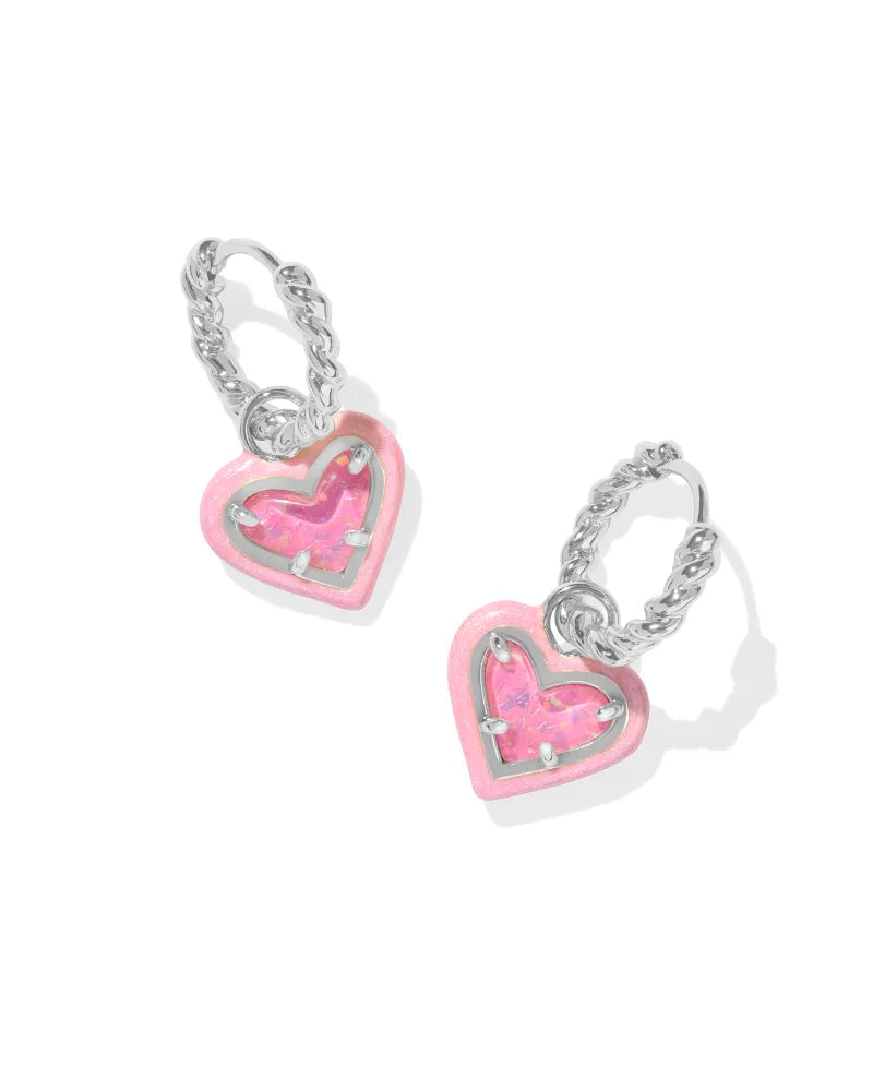 Ari Heart Huggie Earrings