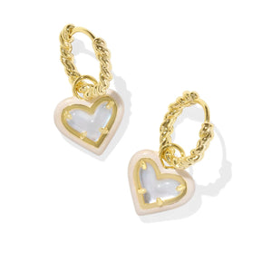 Ari Heart Huggie Earrings