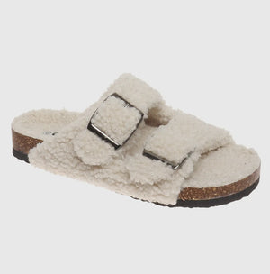 Faux Shearling Sandal