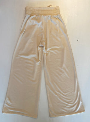 French Terry Cut Out Wide Leg Pant