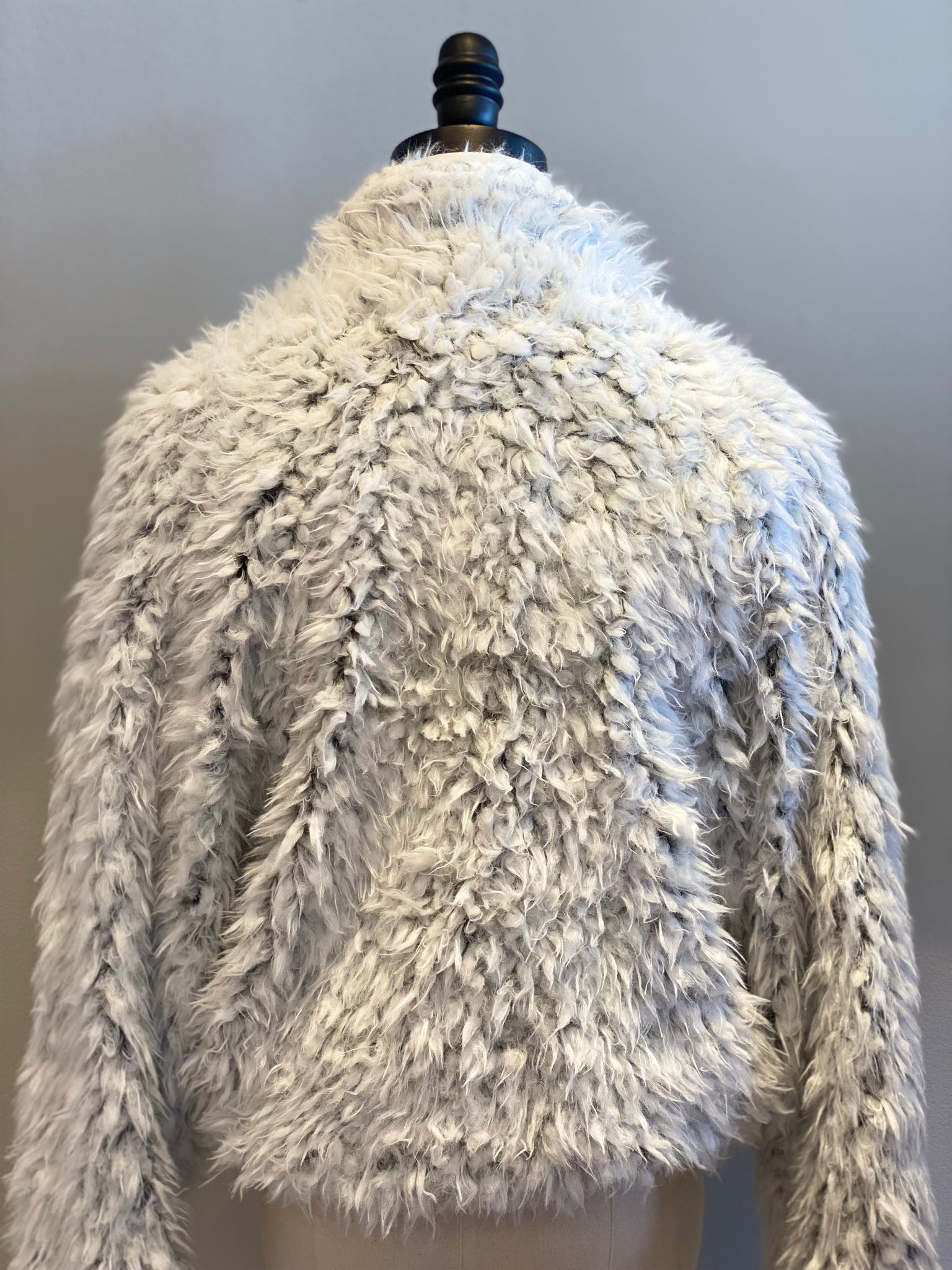 Fuzzy faux 2025 fur jacket
