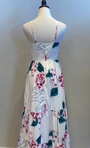 Floral Twist Maxi Dress