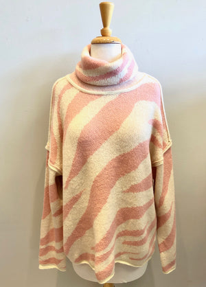 POL Zebra Stripe Sweater - Showroom56