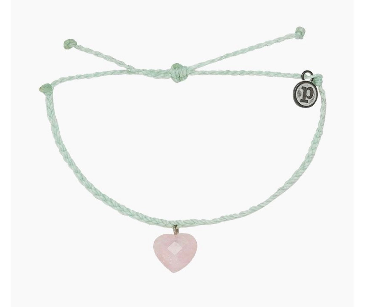 Stone Heart Rosequartz Bracelet