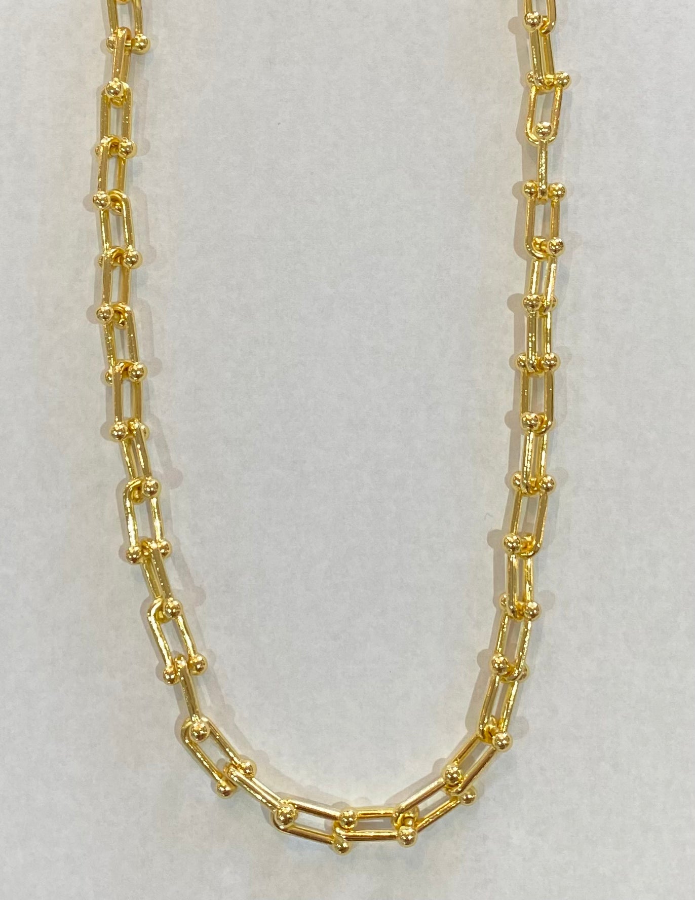 U Shaped Chain Necklace