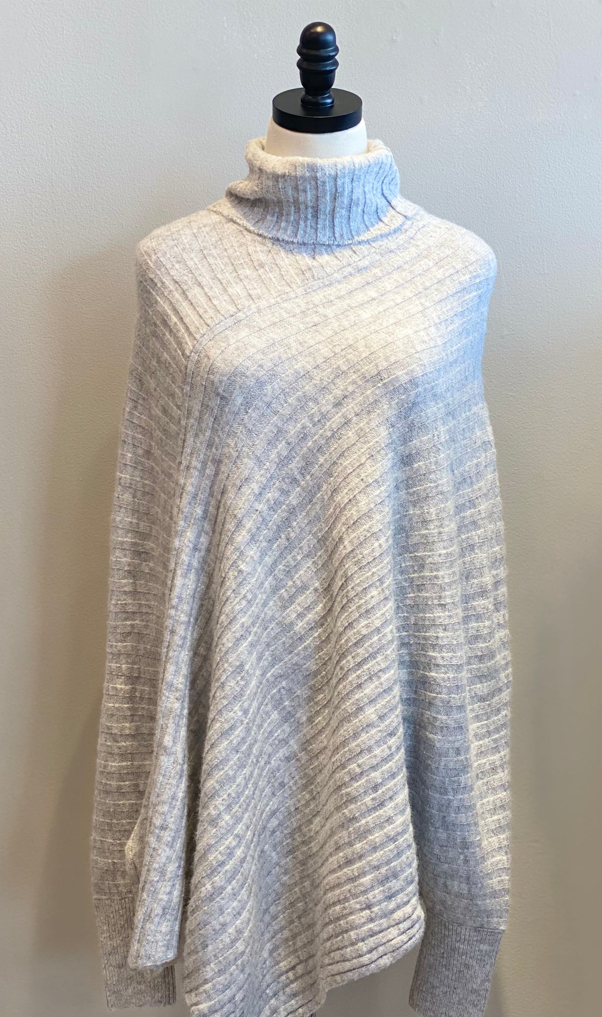 Turtle Neck Poncho WIth Sleeve