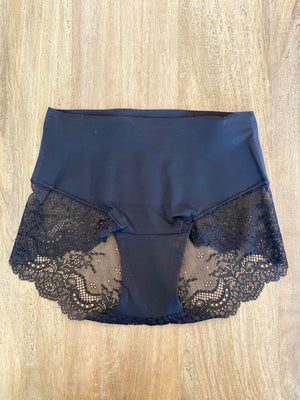 SPANX Lace High Hipster Underwear in Very Black