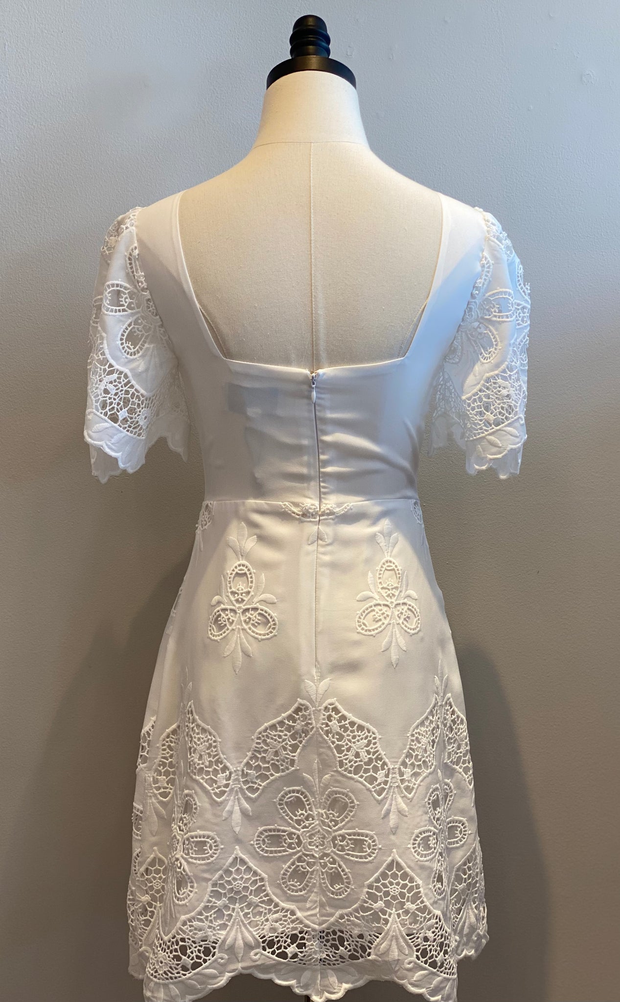 Bonvi Scalloped Embroidered Dress