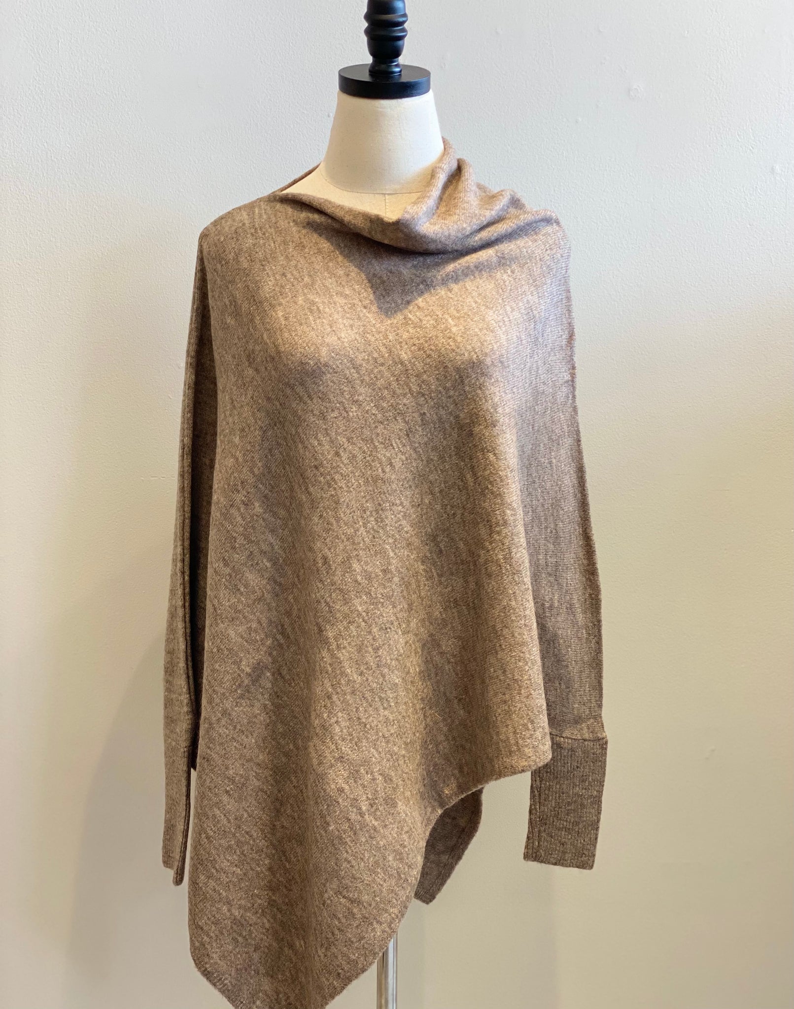 Triangle Poncho With Sleeve