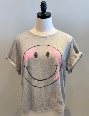 Be Happy Distressed Tee