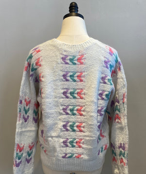Mix Stitch Knit Sweater