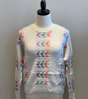 Mix Stitch Knit Sweater