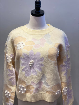 Multi Color Floral Sweater